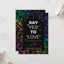 パーソナライズされたLGBTQデジタモダンル結婚ブラック