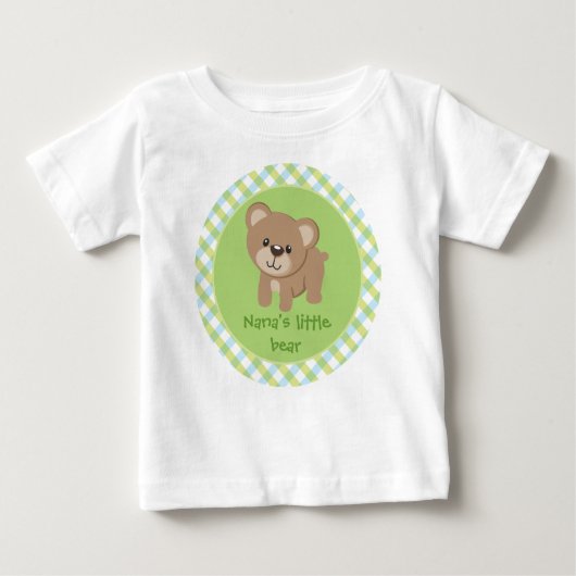 パーソナライズされたLittle Bear – ナナのLittle Bear ベビーTシャツ (正面)