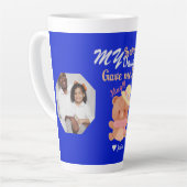 パーソナライズされたMama & Sweetestの娘の名前の写真 カフェラテマグ (左アングル)