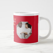 パーソナライズされたMama & Sweetestの娘の名前の写真 ジャンボコーヒーマグカップ (右)