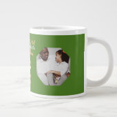 パーソナライズされたMama & Sweetestの娘の名前の写真 ジャンボコーヒーマグカップ (右)