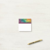 パーソナライズされたmandala rainbow post it notes ポストイット (デスク上)