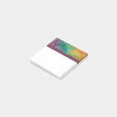 パーソナライズされたmandala rainbow post it notes ポストイット (アングル)
