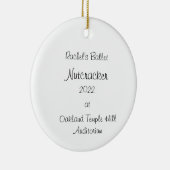 パーソナライズされたMarzipan/Flower/Maid/Snow Nutcracker セラミックオーナメント (右)