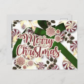 パーソナライズされたMayberry Christmas Photo ポストカード (正面/裏面)