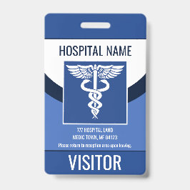 パーソナライズされたMedical Visitorロゴ写真IDバッジ バッジ