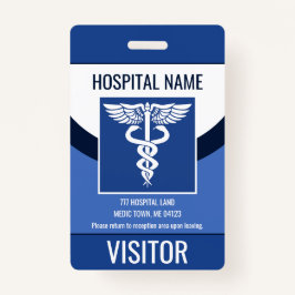 パーソナライズされたMedical Visitorロゴ写真IDバッジ バッジ