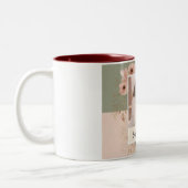 「パーソナライズされたMom Ever」最高の写真マグカップ – フローラ ツートーンマグカップ (左)