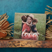 パーソナライズされたMom Photo Love Script フォトプラーク (側面)