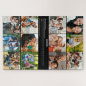 パーソナライズされたMommy Definition 12フォトコラージュ ジグソーパズル (横)