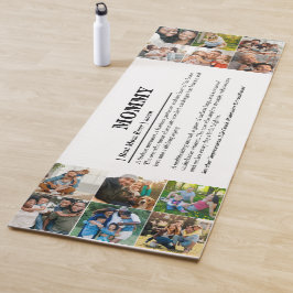 パーソナライズされたMommy Definition 12フォトコラージュ ヨガマット