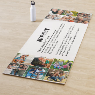 パーソナライズされたMommy Definition 12フォトコラージュ ヨガマット