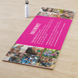 パーソナライズされたMommy Definition 12フォトコラージュ ヨガマット