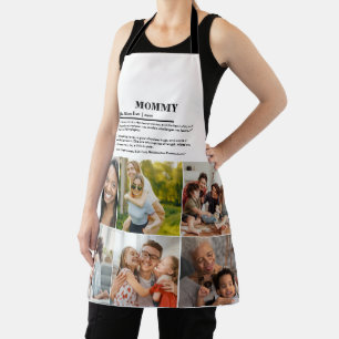 パーソナライズされたMommy Definition 6フォトコラージュ エプロン