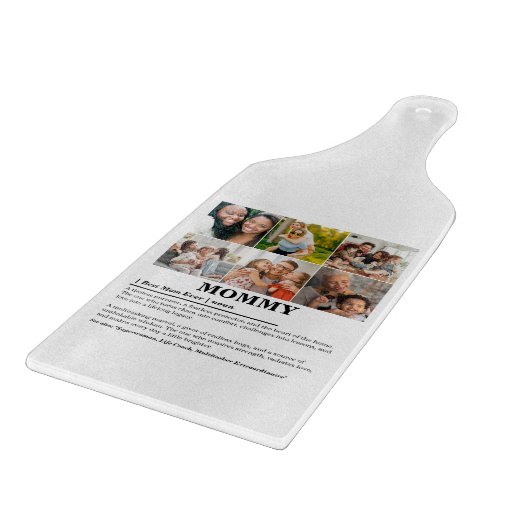 パーソナライズされたMommy Definition 6フォトコラージュ カッティングボード (角)