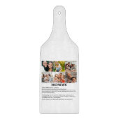 パーソナライズされたMommy Definition 6フォトコラージュ カッティングボード (正面)