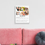 パーソナライズされたMommy Definition 6フォトコラージュ キャンバスプリント (インサイチュ (リビング))