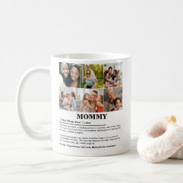 パーソナライズされたMommy Definition 6フォトコラージュ コーヒーマグカップ