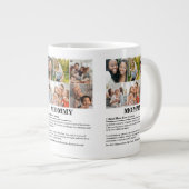 パーソナライズされたMommy Definition 6フォトコラージュ ジャンボコーヒーマグカップ (正面右)