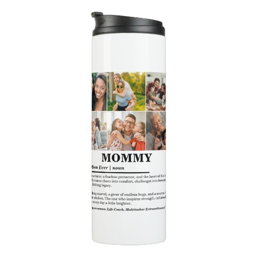 パーソナライズされたMommy Definition 6フォトコラージュ タンブラー (回転右)