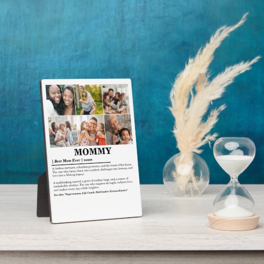 パーソナライズされたMommy Definition 6フォトコラージュ フォトプラーク (側面)