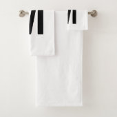 パーソナライズされたMonogramモダンとName バスタオルセット (インサイチュ)