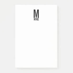 パーソナライズされたMonogramモダンとName ポストイット