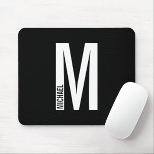 パーソナライズされたMonogramモダンとName マウスパッド