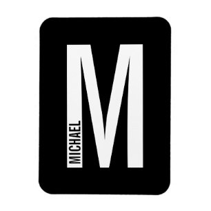 パーソナライズされたMonogramモダンとName マグネット