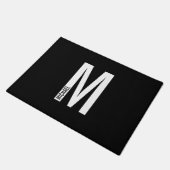 パーソナライズされたMonogramモダンとName Doormat ドアマット (アングル)