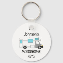 パーソナライズされたMotorhome鍵名Keychain