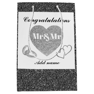 パーソナライズされたmr&mr抱き枕 ミディアムペーパーバッグ