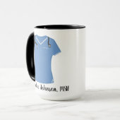 パーソナライズされたMSNブルースクラブ聴診器 マグカップ (正面左)