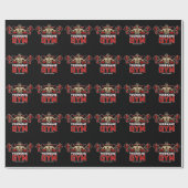 パーソナライズされたNAMEフィットネスホームジムウェイトリフティング ラッピングペーパー (フラット)