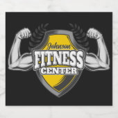 パーソナライズされたNAME筋肉フィットネストレーナージム ビールラベル (シングルラベル)