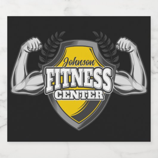 パーソナライズされたNAME筋肉フィットネストレーナージム ビールラベル (シングルラベル)