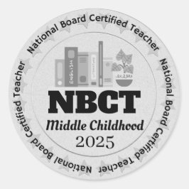 パーソナライズされたNBCT認定教え ラウンドシール