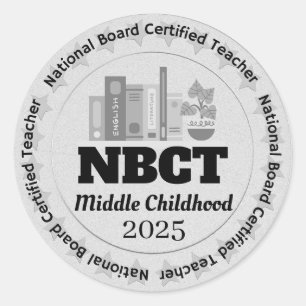 パーソナライズされたNBCT認定教え ラウンドシール