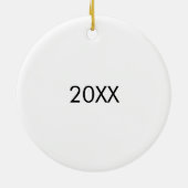 パーソナライズされたnclex-rn正式にナースを通過した セラミックオーナメント (裏面)