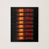 パーソナライズされたNixie Tubes ジグソーパズル (縦)