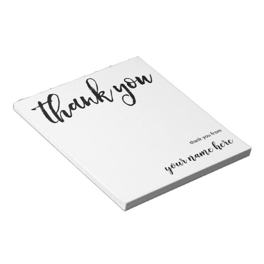 パーソナライズされたNotepadありがとう ノートパッド (アングル)