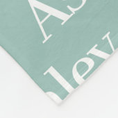 パーソナライズされたOpal繰り返しファミリ名 フリースブランケット (角)