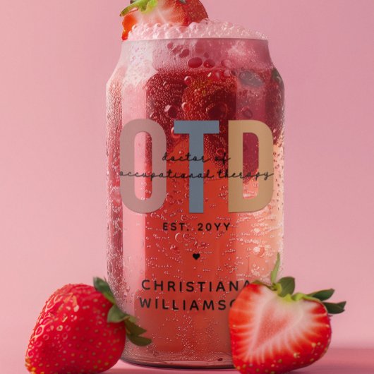 パーソナライズされたOTD職業病セラピー ガラス缶