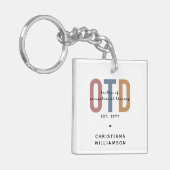 パーソナライズされたOTD職業病セラピー キーホルダー (正面左)