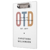 パーソナライズされたOTD職業病セラピー クリップボード (左)