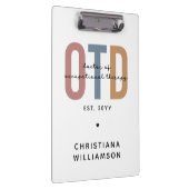 パーソナライズされたOTD職業病セラピー クリップボード (右)