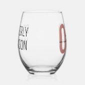 パーソナライズされたOTD職業病セラピー ステムなしワイングラス (右)