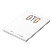 パーソナライズされたOTD職業病セラピー ノートパッド (回転)