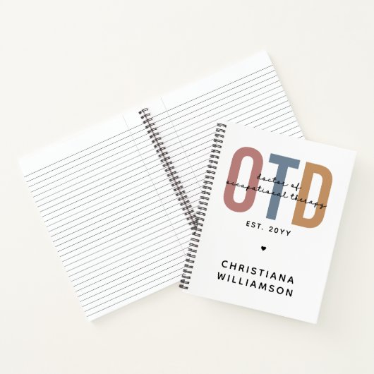 パーソナライズされたOTD職業病セラピー ノートブック (内部)