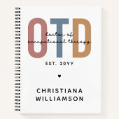 パーソナライズされたOTD職業病セラピー ノートブック (正面)